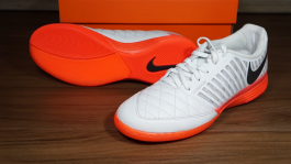 Giày Nike LunarGato II IC Chính hãng - Xám/đỏ cam