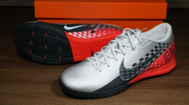 Giày Nike Vaporx 13 Academy Neymar IC Chính hãng - Xám tro/đỏ